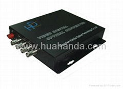 4 channel fiber video optic converter