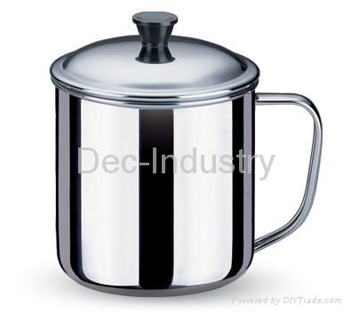 Small stainless steel cup (with lid)