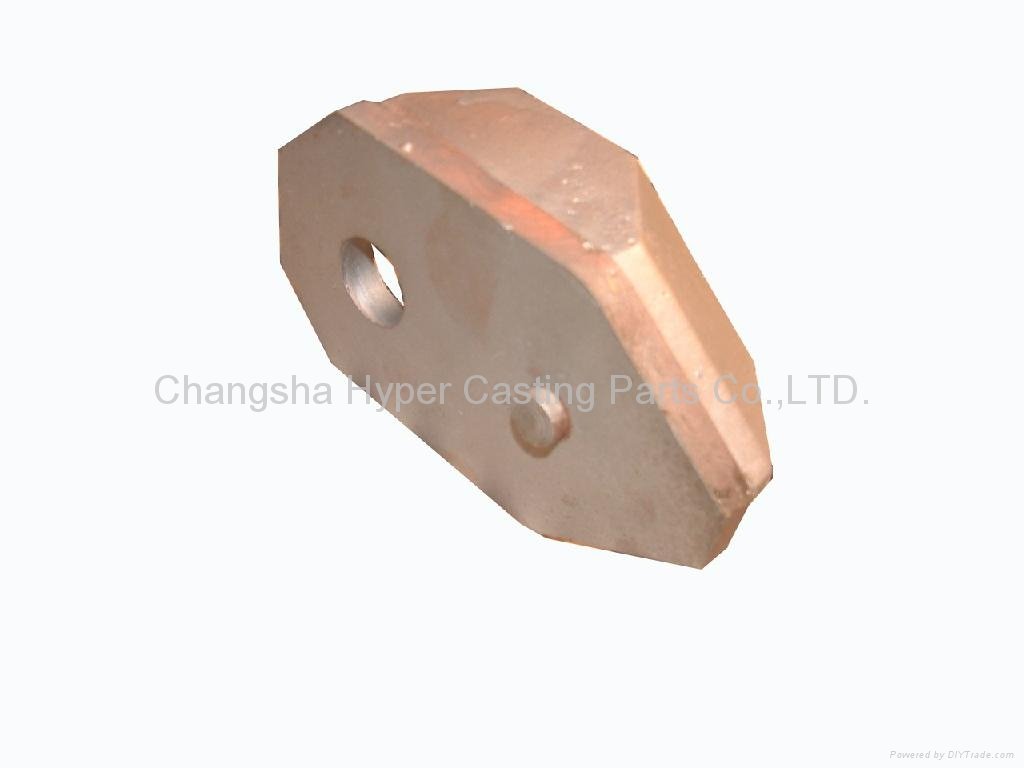 HRC63 Laminated chrome carbide hammer tips for Sugar mills 3
