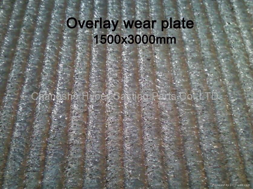 chrome carbide overlay wear plate clad wear plate