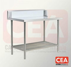 Stainless Steel Work Table for Dishwasher