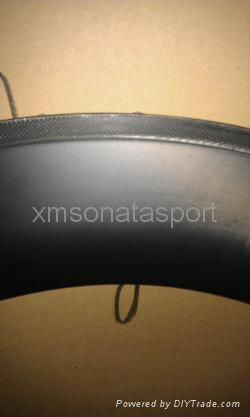 700c road bike carbon rim tubular 88mm UD matte 12 months warranty 3