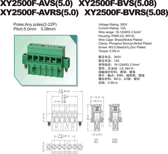 Plug-in Terminal Block