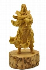 wood statue hand carved Boxwood 