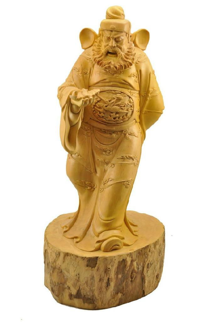 wood statue hand carved Boxwood  3