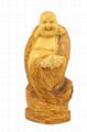 hand carved Boxwood Wealth Maitreya