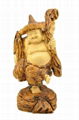 home decoration/chinese boxwood statue of Wealth Maitreya Buddha 2