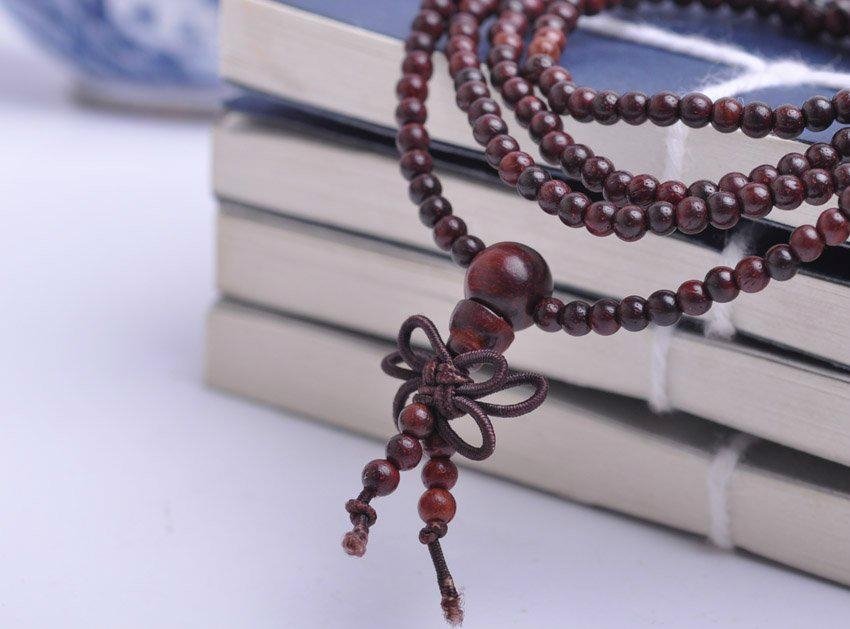 lobular rosewood hand carved prayer beads 0.5cm*216 2