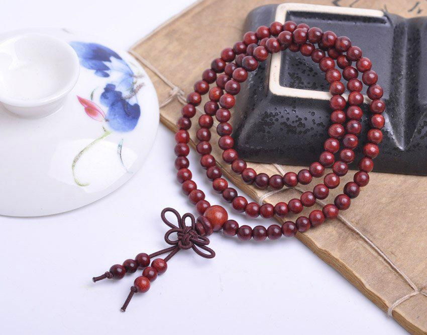 lobular rosewood hand carved prayer beads 0.5cm*216 4