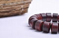 barrel beads/108*0.8cm hand carved India lobular rosewood rosary 2