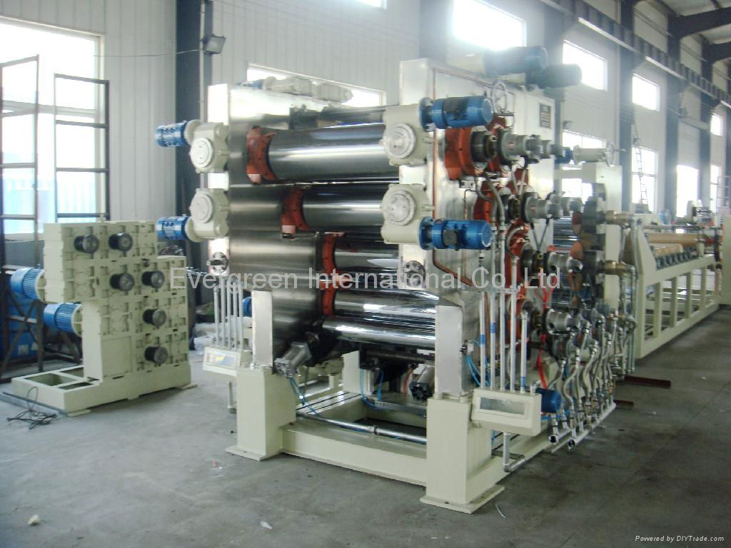 PVC film calendering line