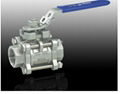 3PC Screw Ball Valve