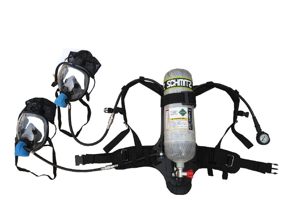 SCBA with 2 full face mask