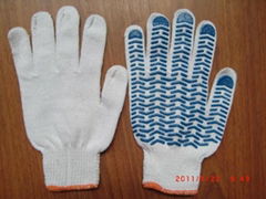 13g Gloves, PVC Dots Coated 