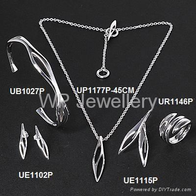 925 sterling silver jewelry set with rhodium plating 5