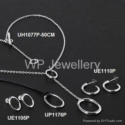 925 sterling silver jewelry set with rhodium plating 3