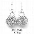 Fashion 925 Sterling Silver Earrings with Rhodium Plating 2