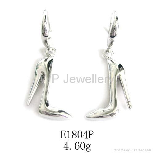 Fashion 925 Sterling Silver Earrings with Rhodium Plating 3