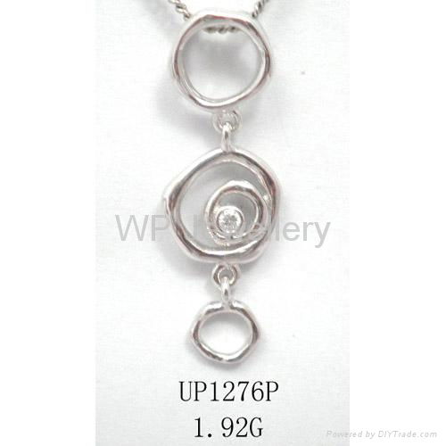 925 sterling silver pendant with rhodium plating 3