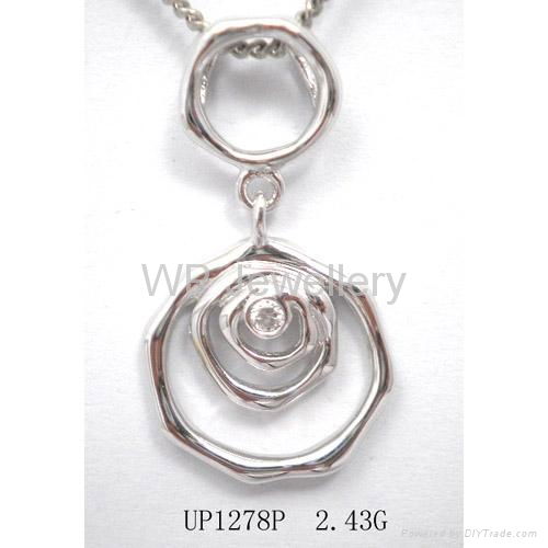 925 sterling silver pendant with rhodium plating 5