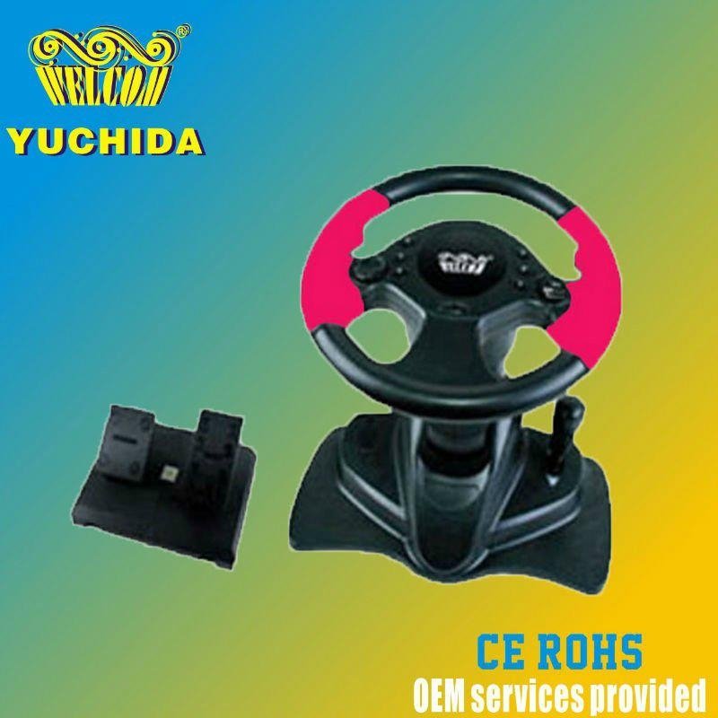 PC steering wheel for PS2