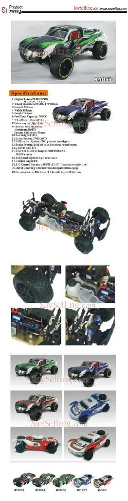 2.4G HSP 1/8th Sacle Brushless Version Electric Powered Off Road Truck 3