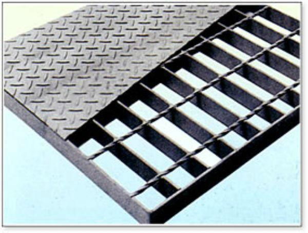 Composite steel grating