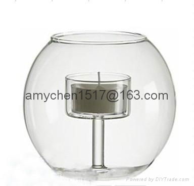 Glass candle jar 