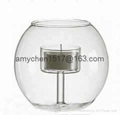Glass candle jar 