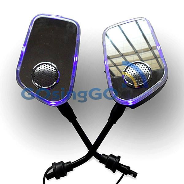 mp3 motorcycle mirror
