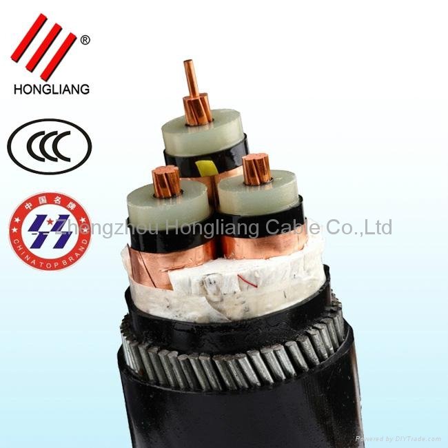Copper Conductor Steel Wire Armoured Power Cable 