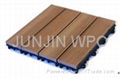 WPC wood plastic composite DIY floor for patio outdoors