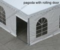 pagoda tent 4x4m with transparent windows 5