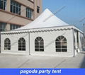 pagoda party tent 10x10m with luxury