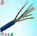 pure copper twisted 4pairs 24awg utp cat6 lan cable 2