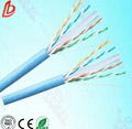 pure copper twisted 4pairs 24awg utp cat6 lan cable 3