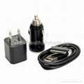 Easy to Use 3-in-1 Car / AC Charger with USB Cable for iPhone 3GS / 4G