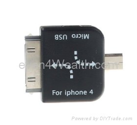 Apple All Series Devices Adapter Connector - Micro Usb Male / Mini Usb Female - 