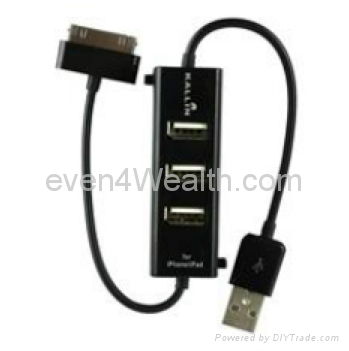 3 Ports USB2.0 Hub for iPhone iPad iPod Charger 2