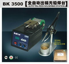 soldering station with tin wire self-feeder 