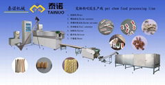 Pet chews food processing line