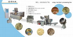 Crispy rice food processing line