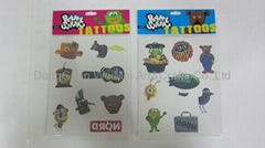 Non-Toxic Body Temporary Tattoo Stickers With Header Card Packing