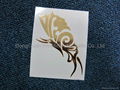 Gold Butterfly Temporary Body Art Tattoos 2