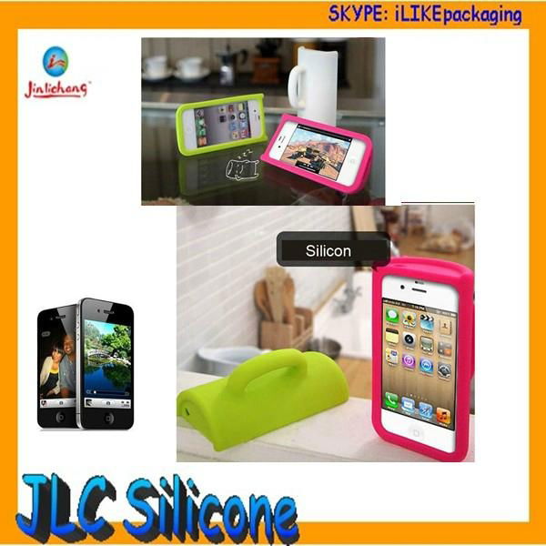 cup shape silicone case for iphone 4s