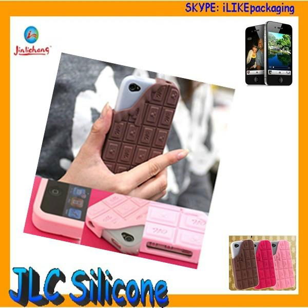 chocolate silicone case for iphone 4s
