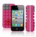 anti shock silicone case for iphone 4s promotion case 3