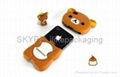 cute silicone bear for u disk  2