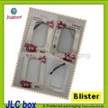 blister gift packing box for iphone 4s suede case 4
