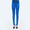 2012 new stlye hot sale blue slim lady jeans 1